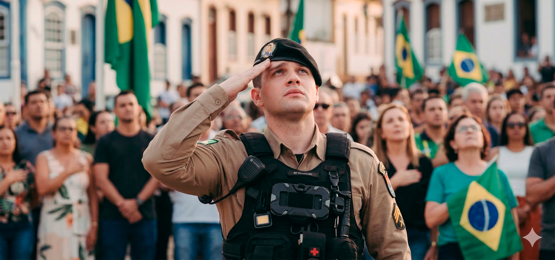 Cerimônia cívica em Divinésia